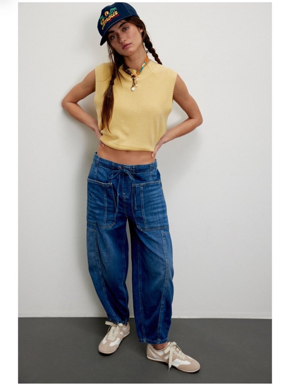 We The Free Silverton Pull-On Barrel Jeans (Size L)